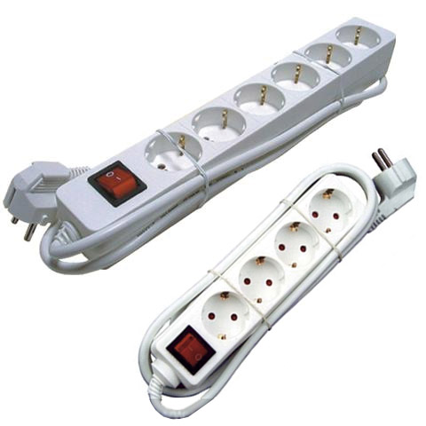 BASE MULTIPLE 3X1,5 CON INTERRUPTOR